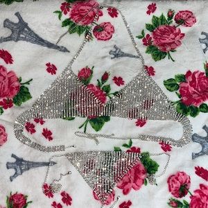 Rhinestone Set Bra & Bottom